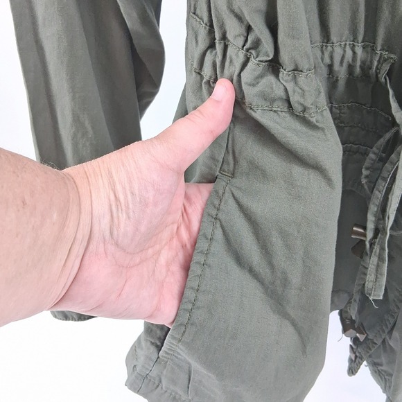 Pure Energy Olive Green Military Style Jacket Utility Gorpcore Sz 4X Studded - Picture 13 of 16